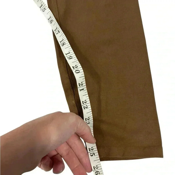 Good American Pants Womens Size 2 Leggings Stretch Drawstring Sepia Brown NWT - Picture 6 of 6